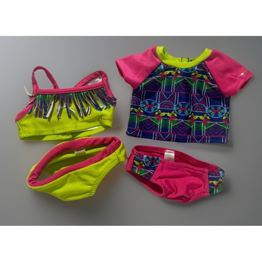 American Girl of the Year 2016 LEA Mix and Match Swim Set 4 Pieces Swimsuits